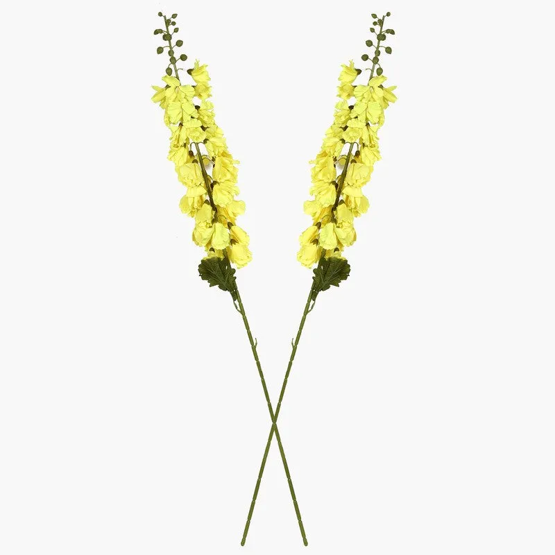 Petal Glow (Yellow) Chic Artificial Flower - Set Of Two media 3