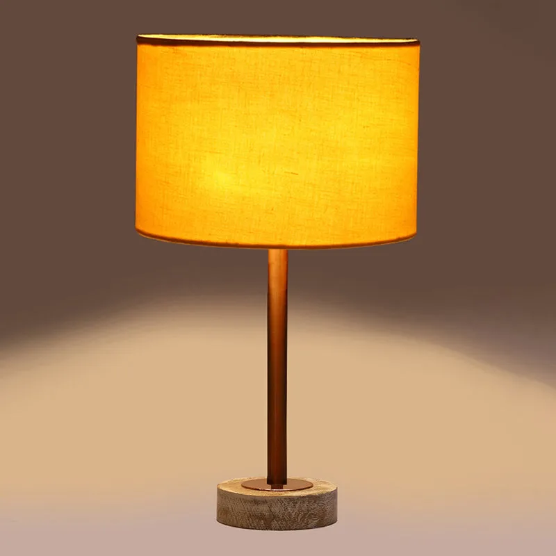 Cotin I Rodin Wooden Table Lamp - Yellow,Copper,White media 6