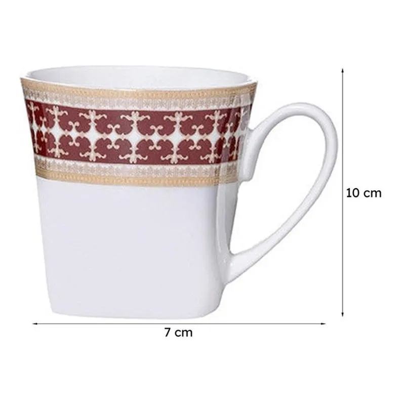 Sonaki Amiya Ethnic Bone China Tea Cup (180 mL Each) - Set Of Six media 6