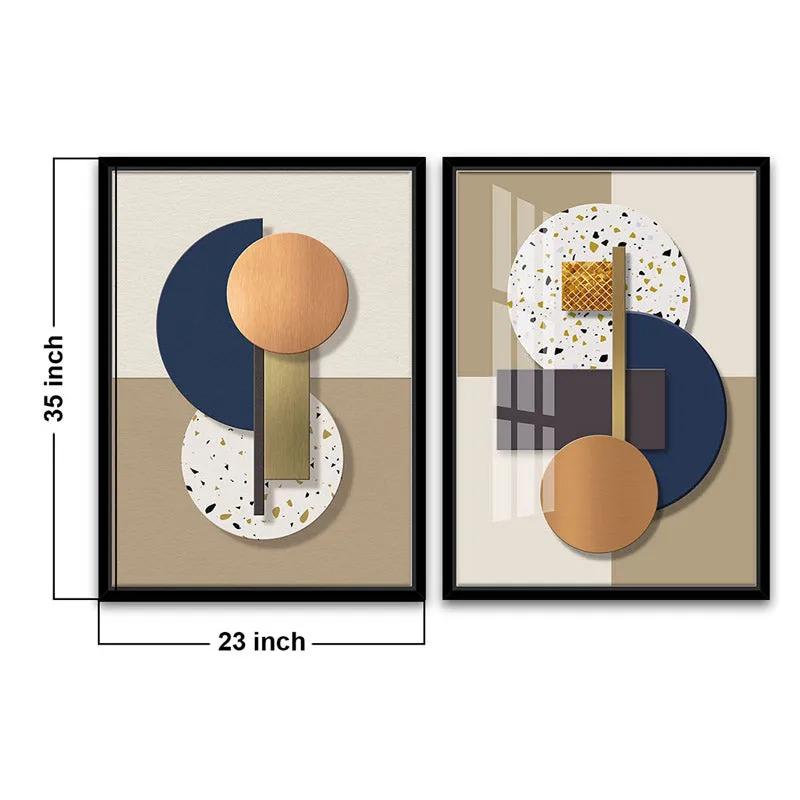 Clover Abstract Wall Art - Set Of Two media 7