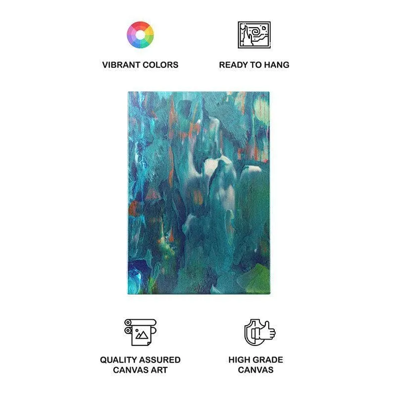 Coastal Abstract Canvas Wall Painting - Gallery Wrap media 4