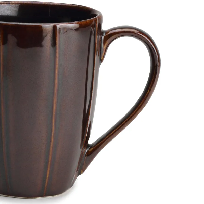 Ciro Porcelain Coffee Mug (300 mL) -Brown media 8