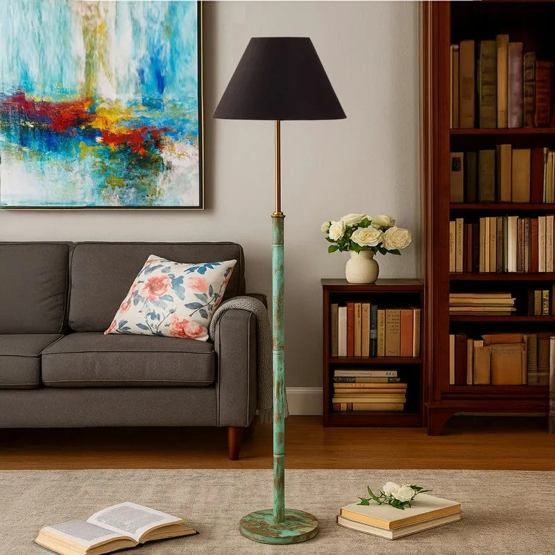 Canyon Glow Wooden Floor Lamp - Black media 4