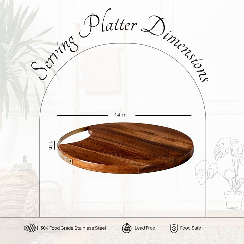 Ebony Wood Platter - Gold media 6