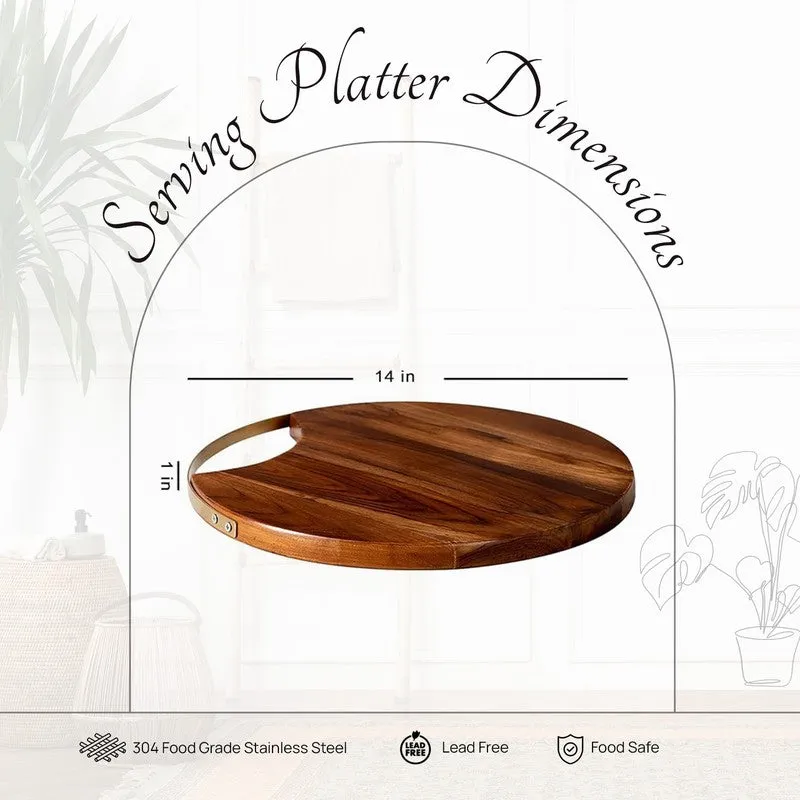 Ebony Wood Platter - Gold media 6