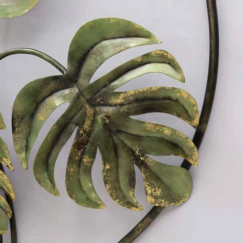 Carved Monstera Iron Wall Accent media 6