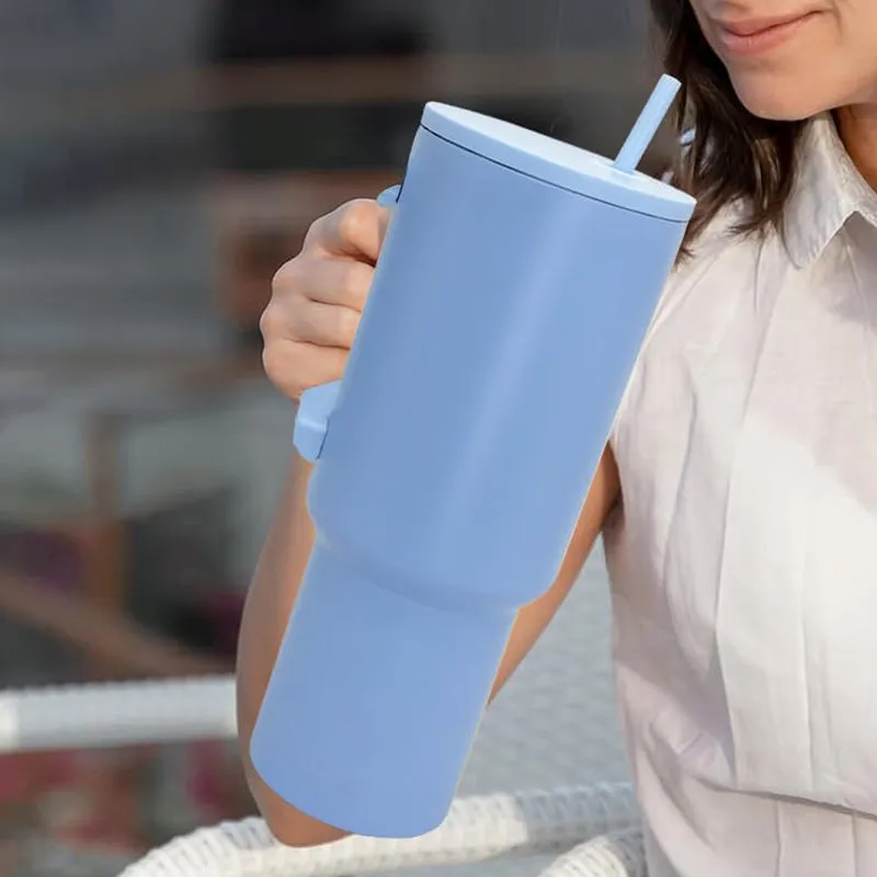 Hydra Boost Stainless Steel Tumbler (1200 ML) - Mist Blue media 7