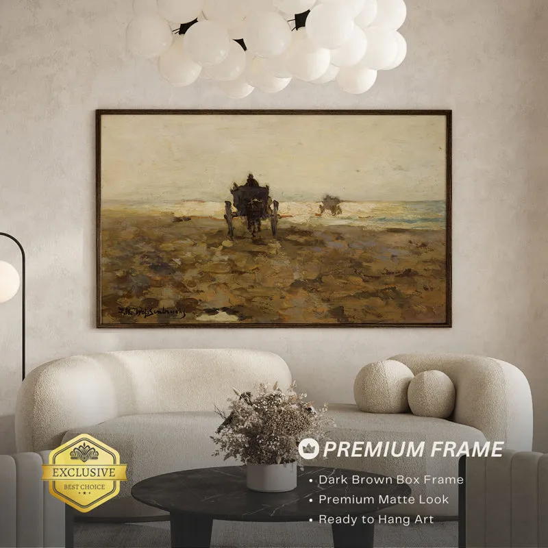 Fields & Harvest Wood Wall Art With Frame - Black media 3