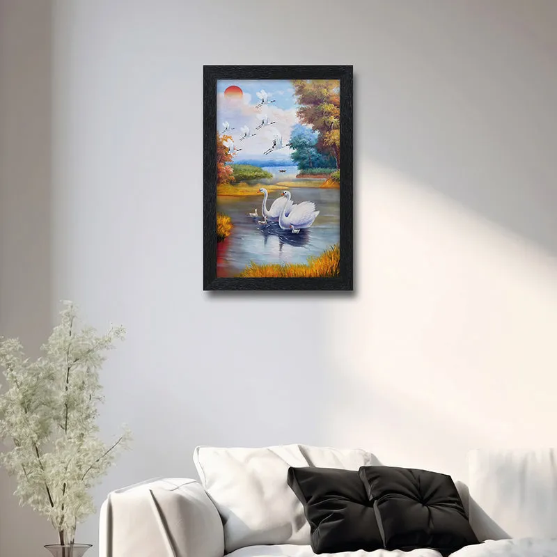 Swan Lake Wall Painting media 1