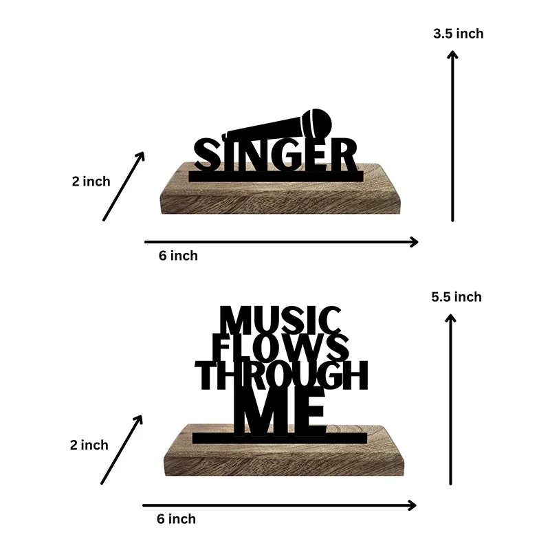 Music & Singer Showpiece - Set Of Two media 5