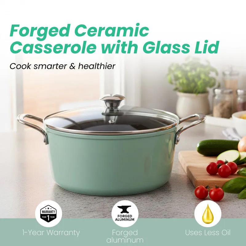 Salford Sizzleon Ceramic Casserole With Lid - 4400 mL media 4