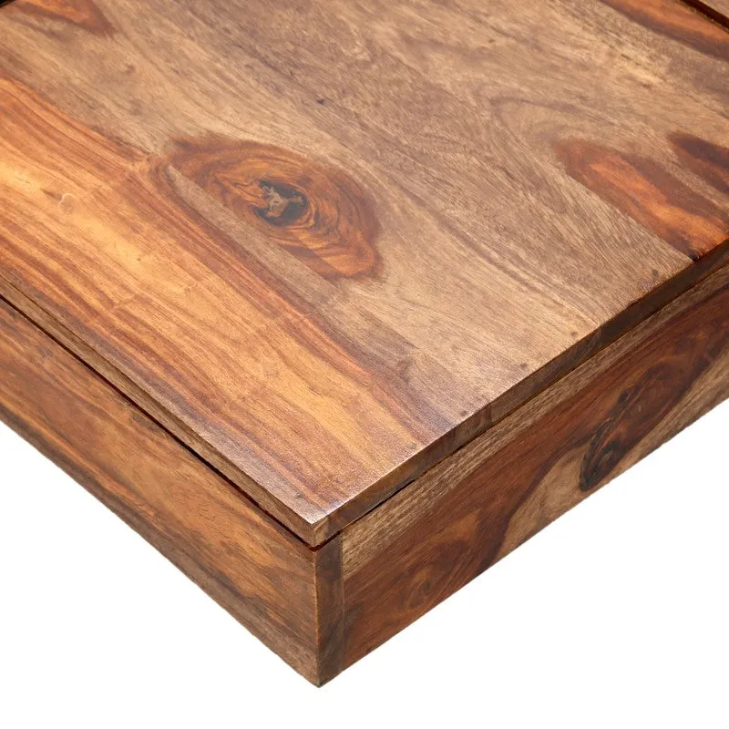 Tervo Sheesham Wooden Center Table - Dark Brown media 6