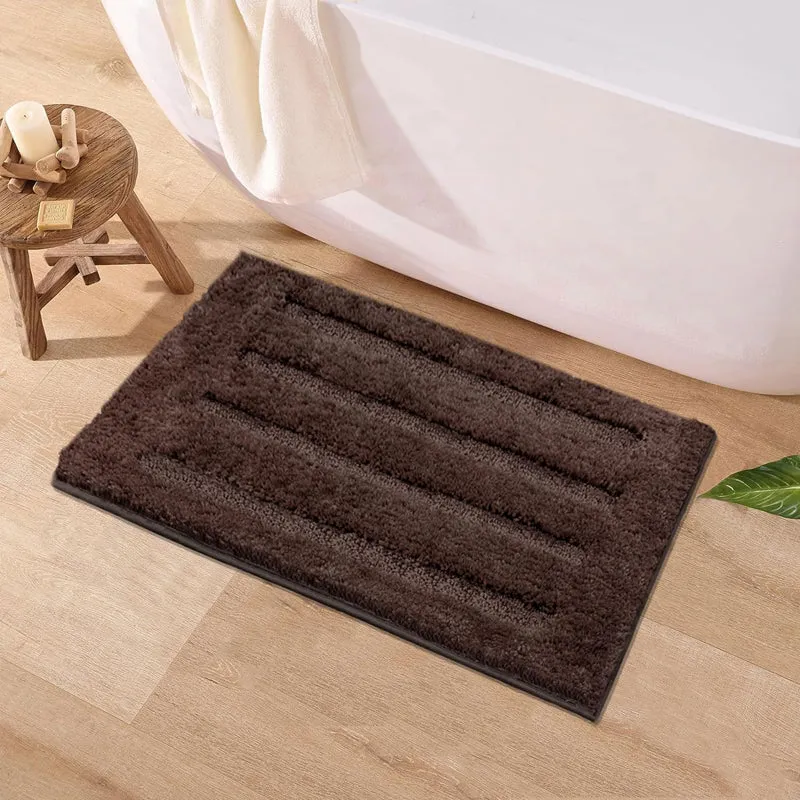 Luxe Classic Bath Mat - Chocolate Brown media 1