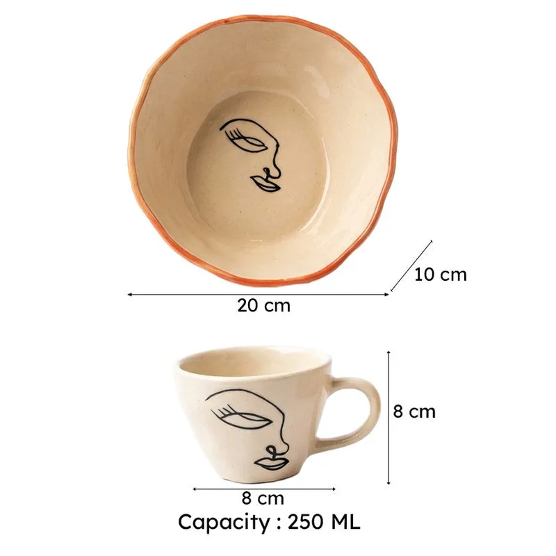 FaceLine Ceramic Tea Cup - Two Piece Set media 7