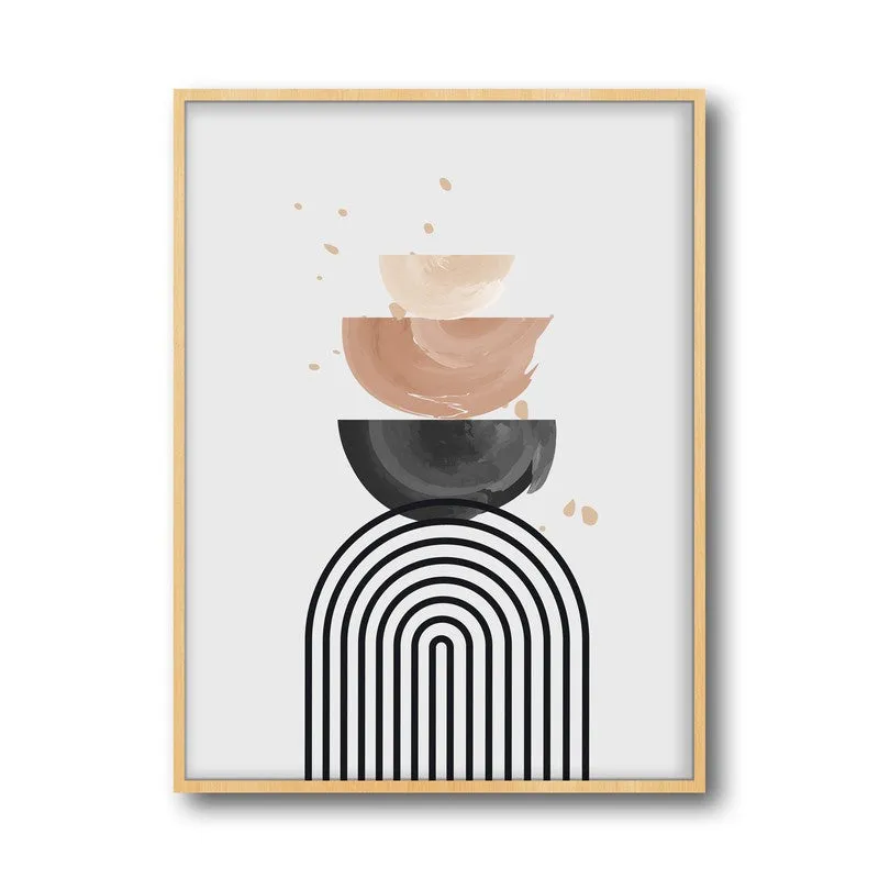 Molten Dreams Archival Canvas Wall Art - Natural Brown Frame media 5