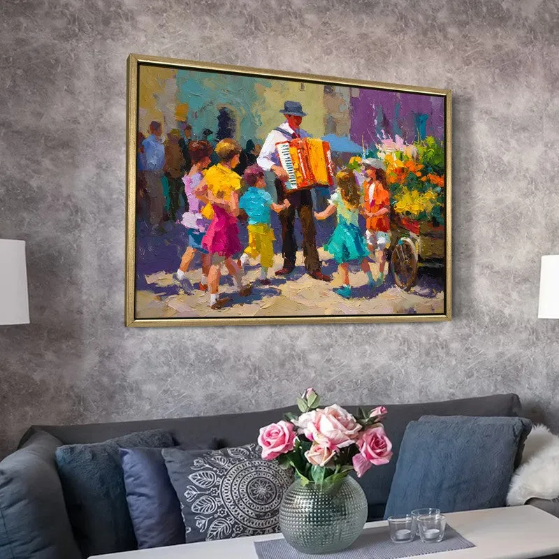 Street Melody Canvas Wall Painting With Frame media 6