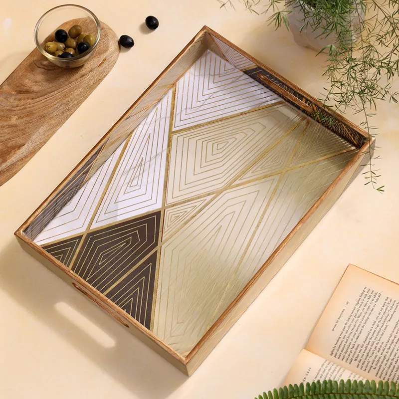 Apex Luxe Enamel Coated Serving Tray media 1