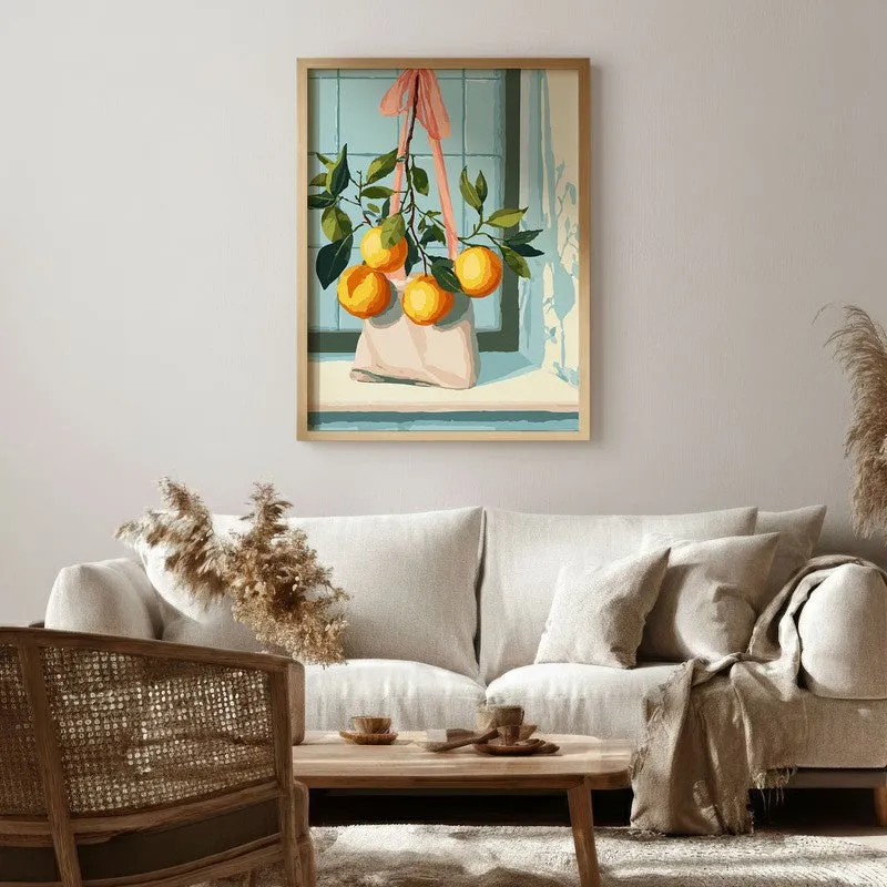 LimeLight Canvas Wall Painting - Brown Frame media 1