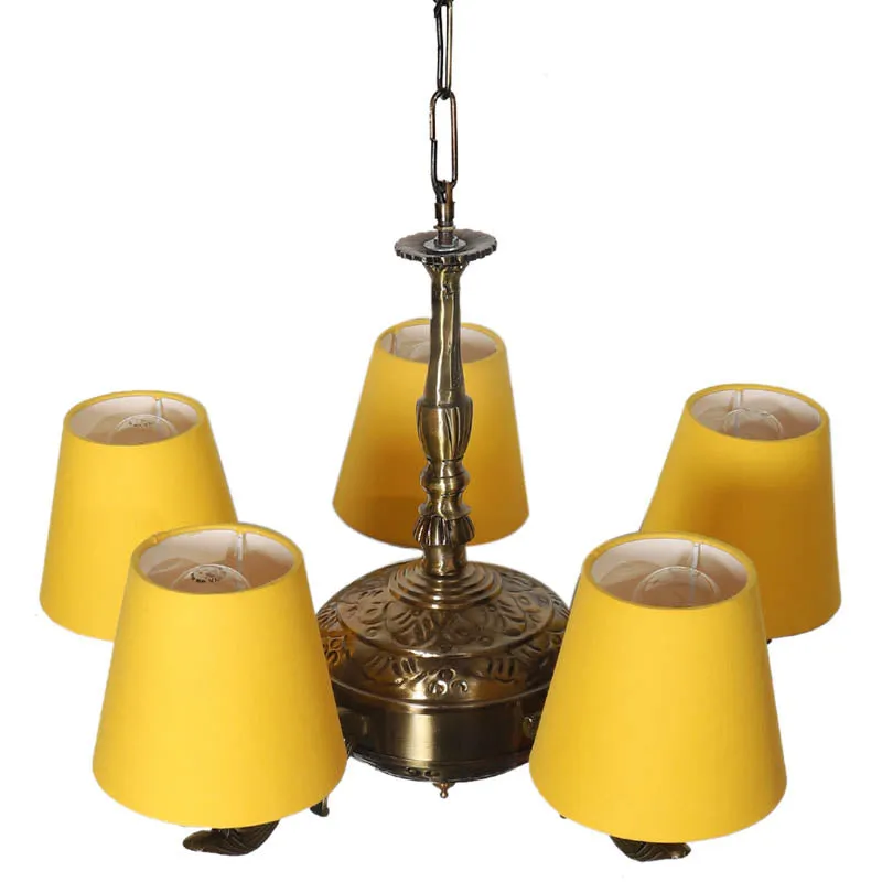Magi Conical Golden Antique Ceiling Lamp media 4