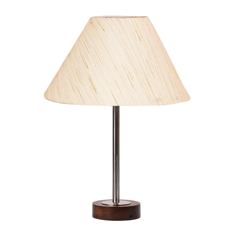 Cotin II Rodin Wooden Table Lamp - OffWhite,Silver,Brown media 4