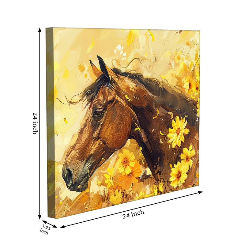 Garden Horse Canvas Wall Painting media 10