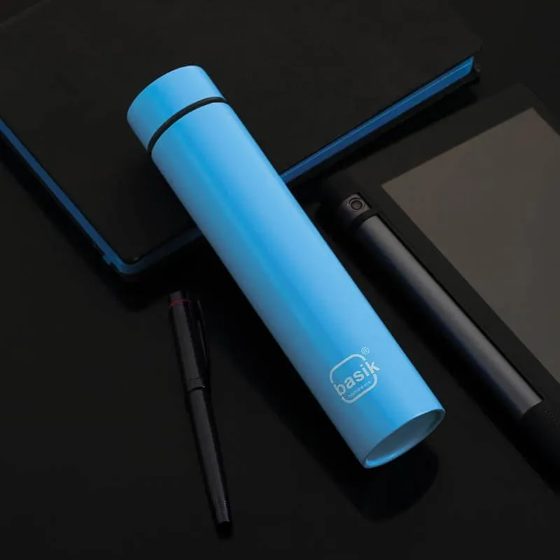 Evara Stainless Steel Bottle (Blue) - 440 mL media 1