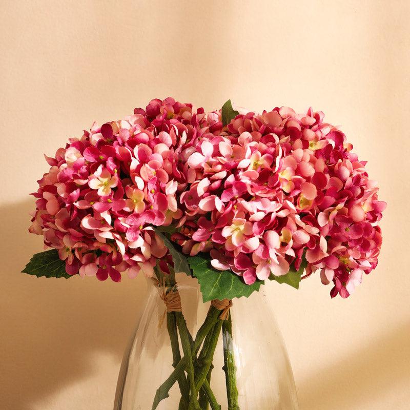 Artificial Realistic Hydrangea Bouquet - Purple media 5