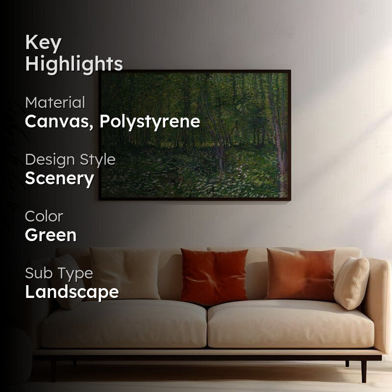 Trees And Undergrowth By Vincent Van Gogh - Black Frame media 2