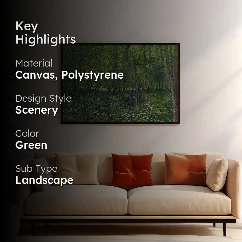 Trees And Undergrowth By Vincent Van Gogh - Black Frame media 2