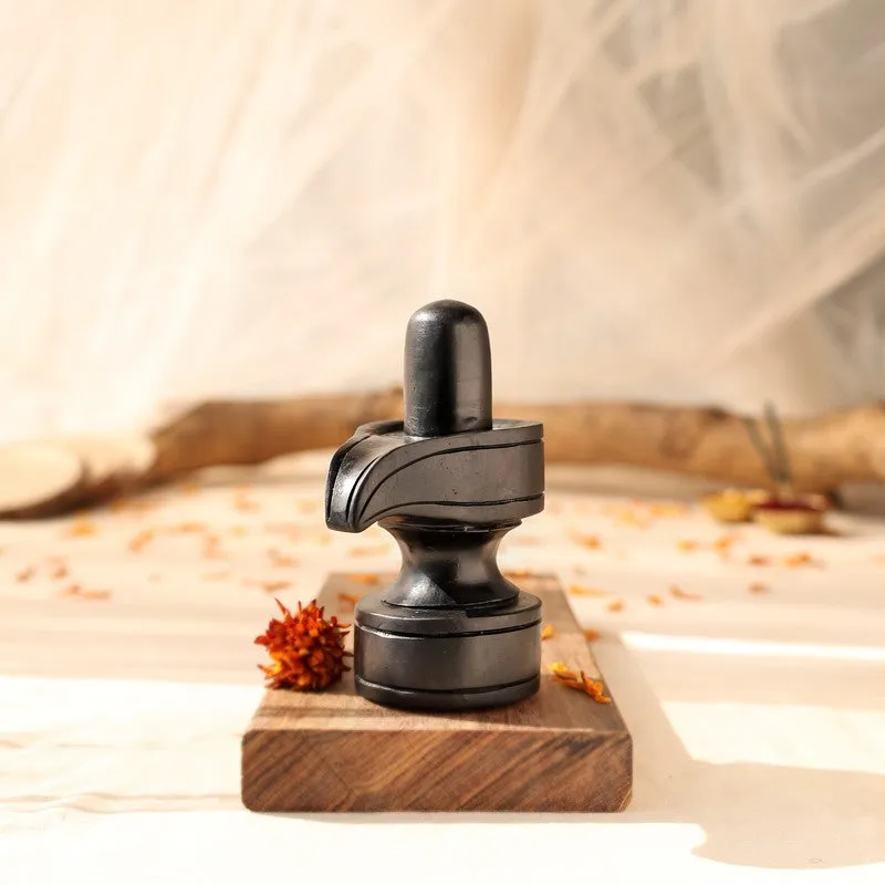 Shivling Ebony Wood Idol media 3