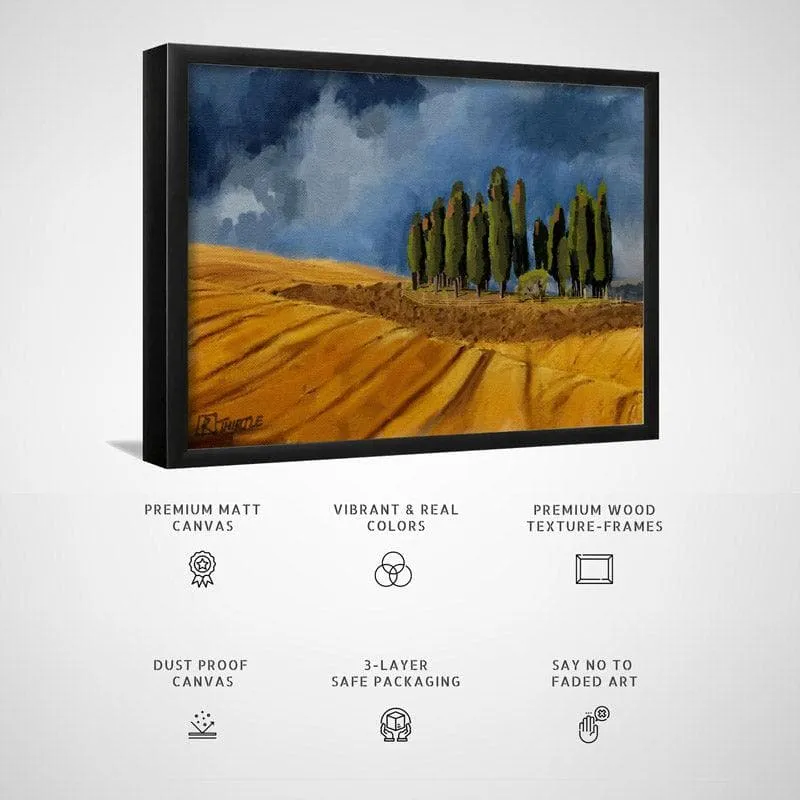 Rising Storm Canvas Wall Painting - Black Frame media 5