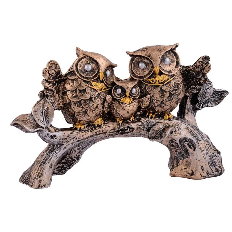 Hoot & Co. Painted Polyresin Show Piece - Copper media 3