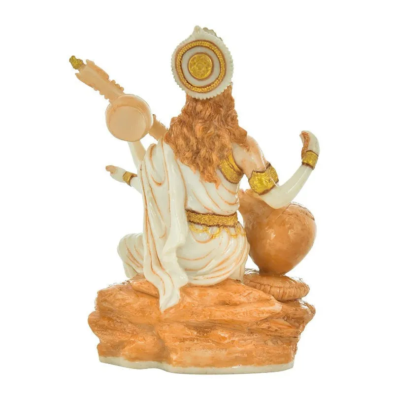Divine Maa Saraswati Marble Idol media 3