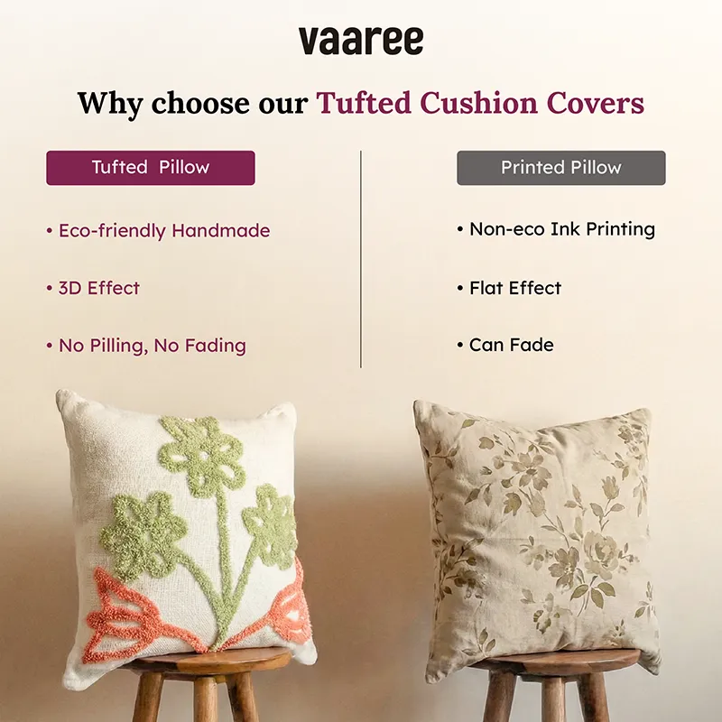 Tufted Caramel Cushion Cover media 7