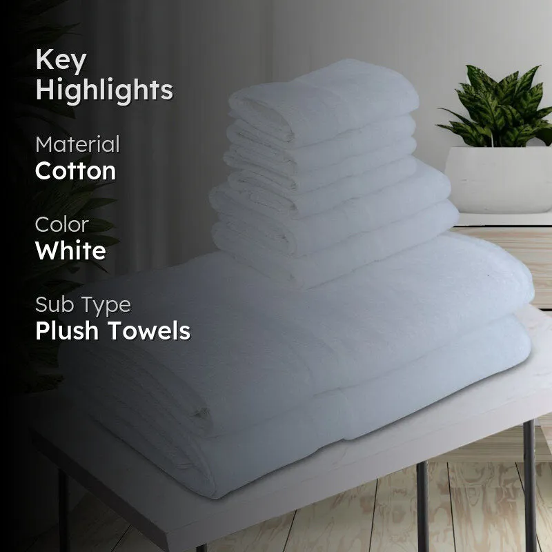 Miorah Towel Combo (White) - Set Of Eight media 2