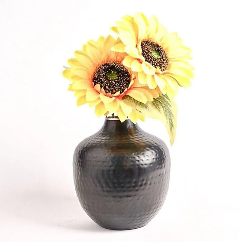 Francine Metal Vase - Black media 3