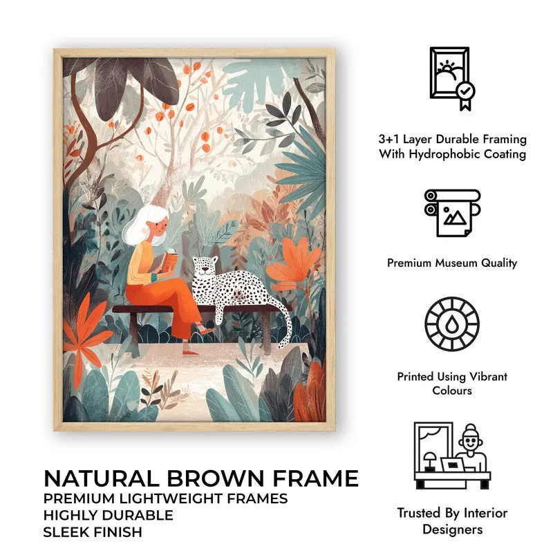 TropicTales Canvas Wall Painting - Brown Frame media 10