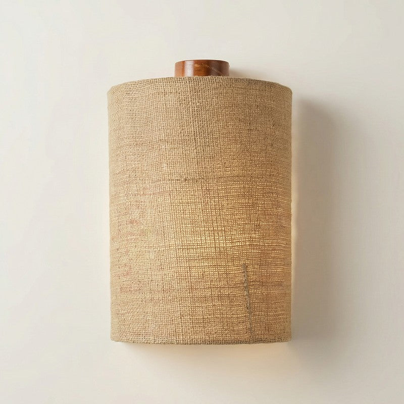 Phidian Jute & Wooden Wall Lamp media 4