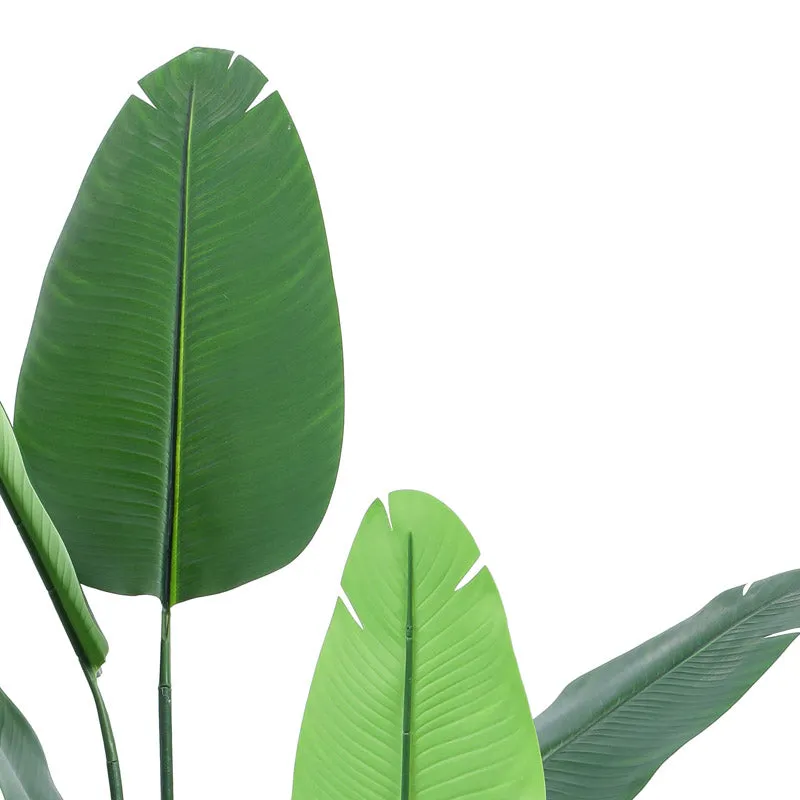 Artificial Realistic Banana Tree With Black Plastic Pot - 4.9 Feet media 5