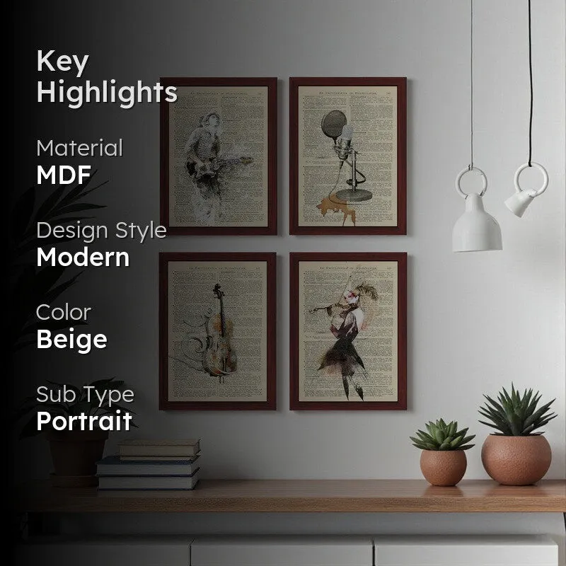 Muscical Fiesta Wall Art - Set Of Four media 2