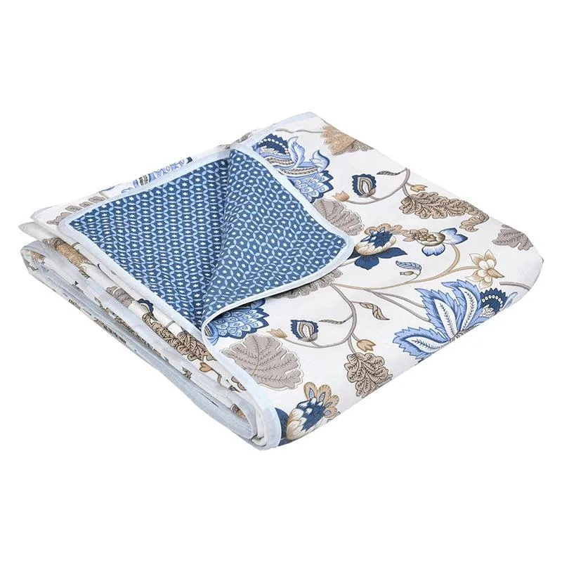 Niya Cotton Cotton Dohar (Blue) - 185 GSM media 6