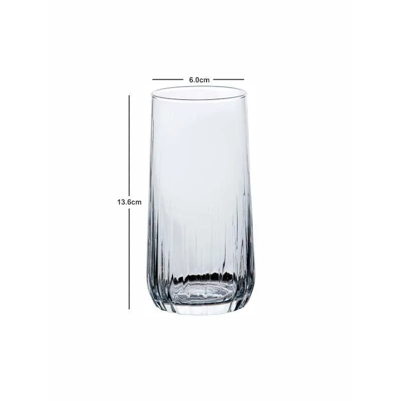 Pasabahce Friscot Tall Glass Tumbler (360 ML) - Set Of Six media 4