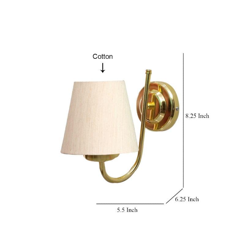 Galora Fabric & Metal Wall Lamp - Beige media 5