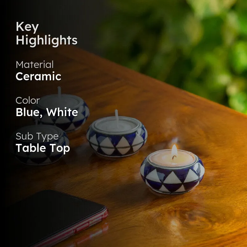 Aaradhya Tealight Holder - Set Of Four media 2