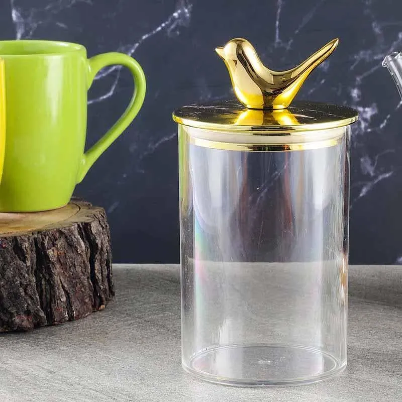 Goldie Birdie Acrylic Storage Jar - 1000 mL media 4
