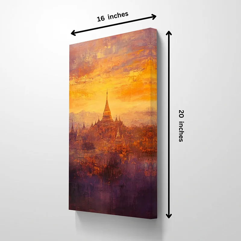 Ethereal Cityscapes Wall Painting media 5