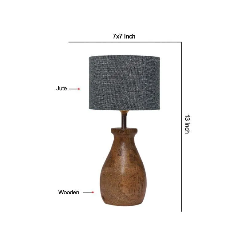 Sheldo Mista Fabric Table Lamp - Black,Brown media 5