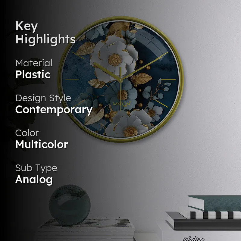Etherea III Plastic Analog Wall Clock media 2