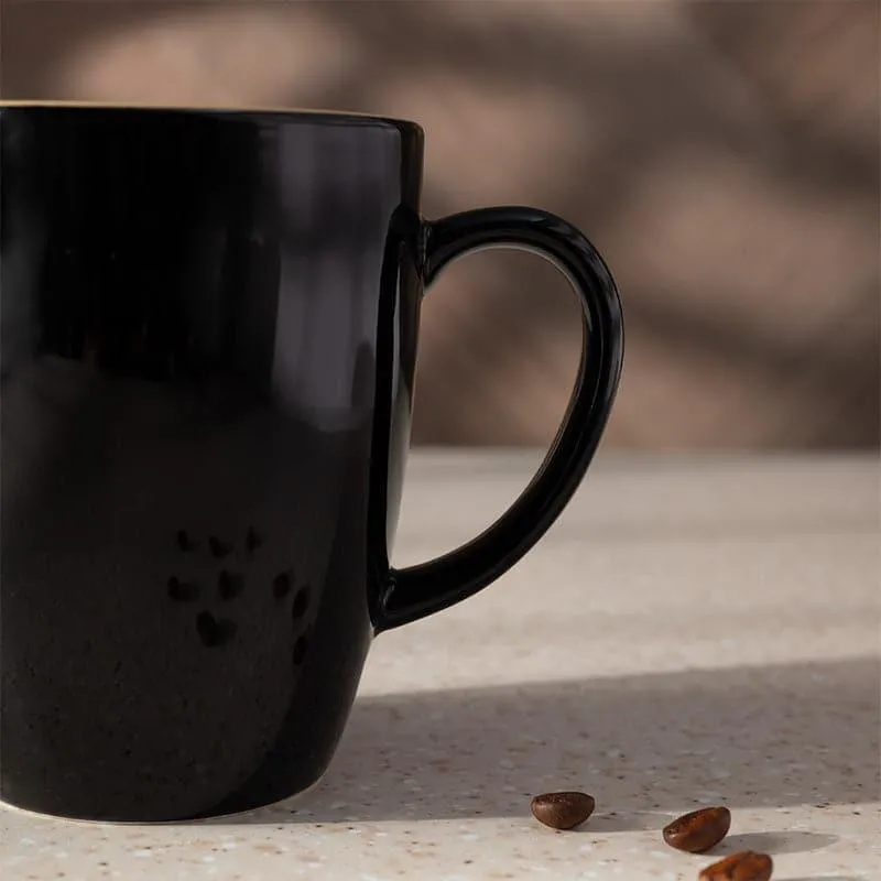 Yuvara Porcelain Coffee Mug (295 mL) - Black,Yellow media 3