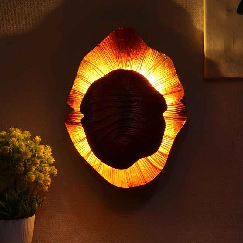 Amber Shell Iron Wall Lamp media 4